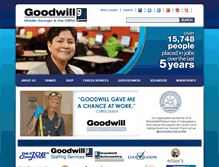 Tablet Screenshot of goodwillworks.org